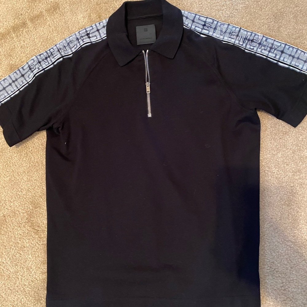 Givenchy Black and Gray Zip-Up Men's Sweater